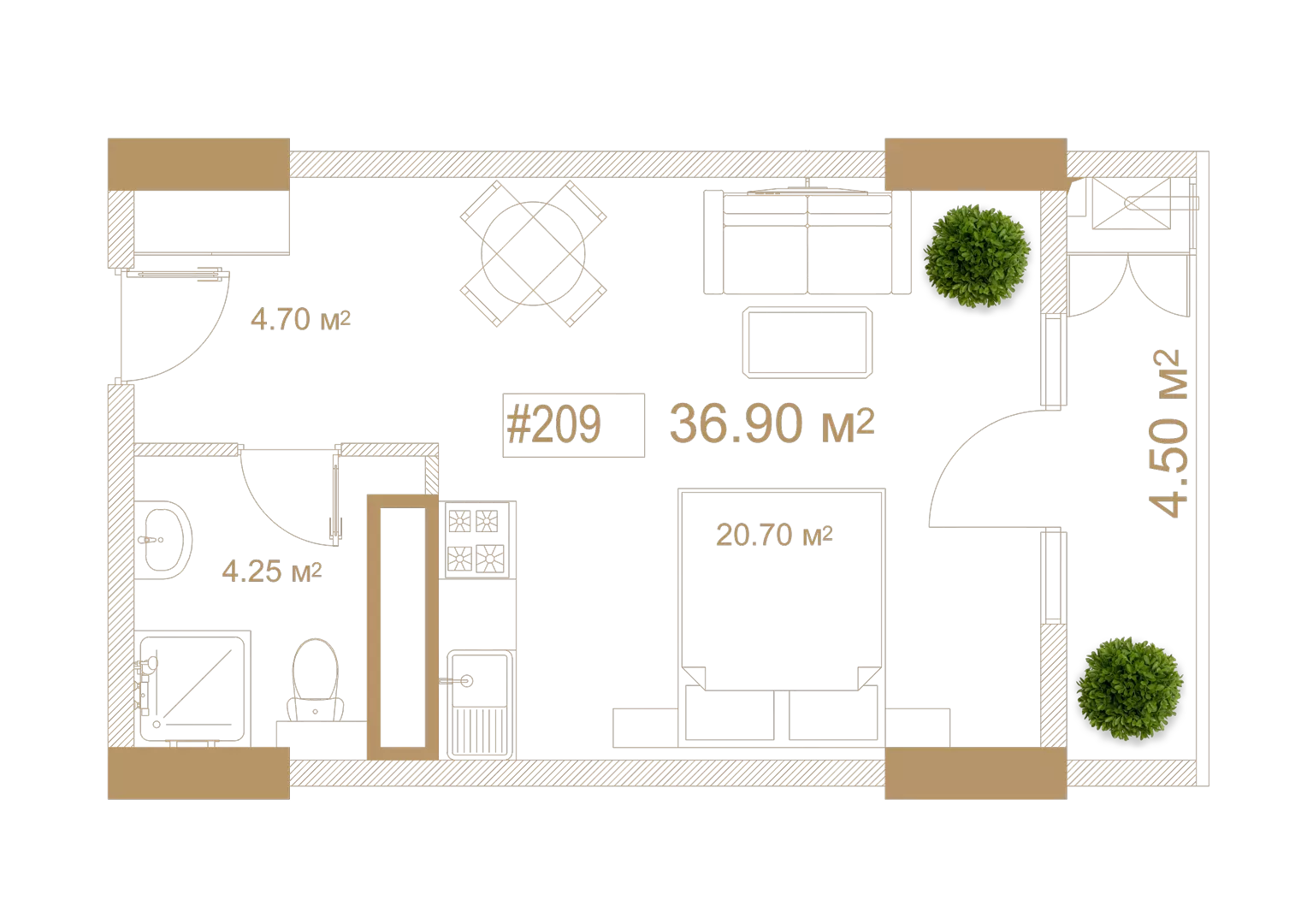 Apartment #1909