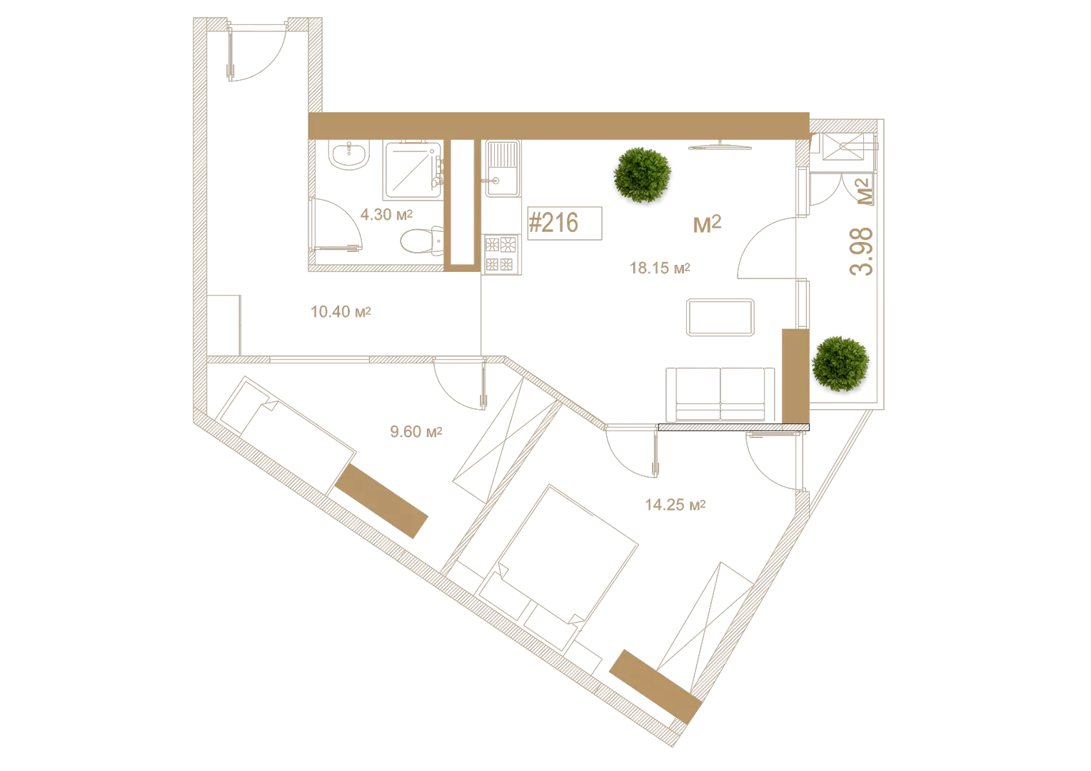 Apartment #1916
