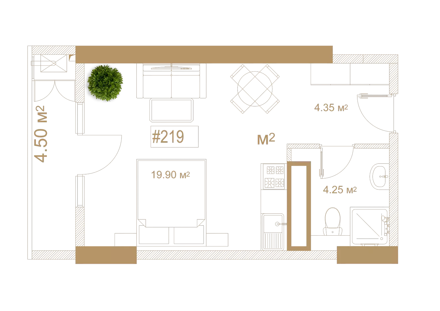 Apartment #1919